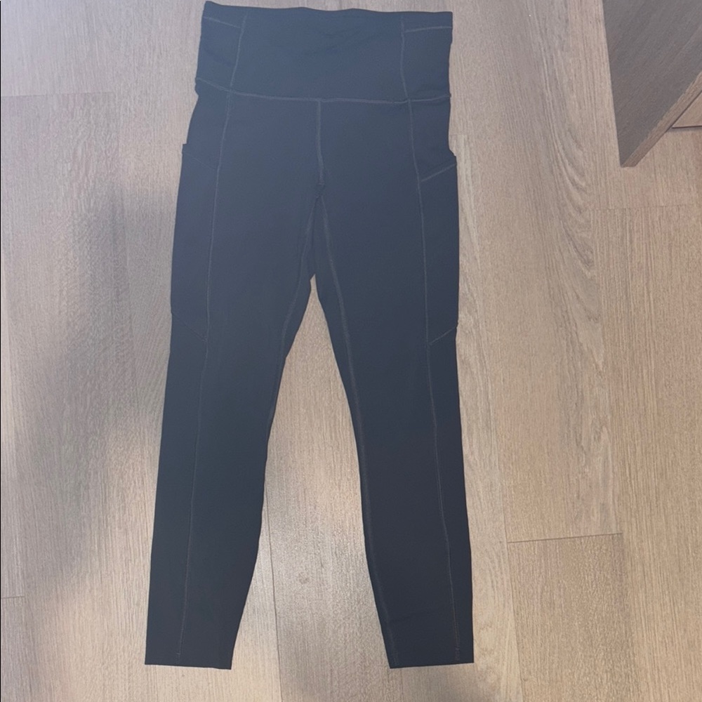 lululemon fast and free Black and Gray High-Rise Leggings